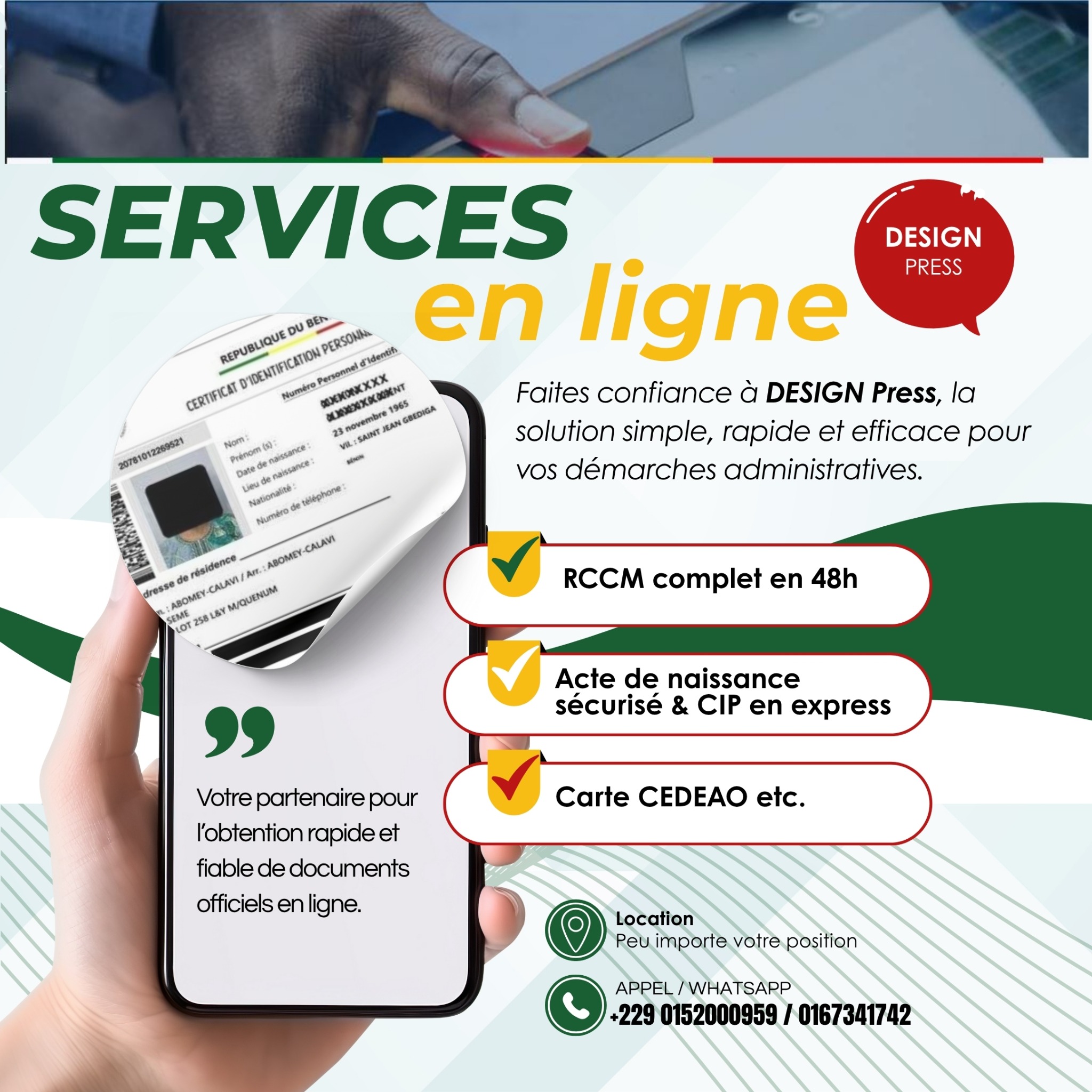 Services en ligne Design Press